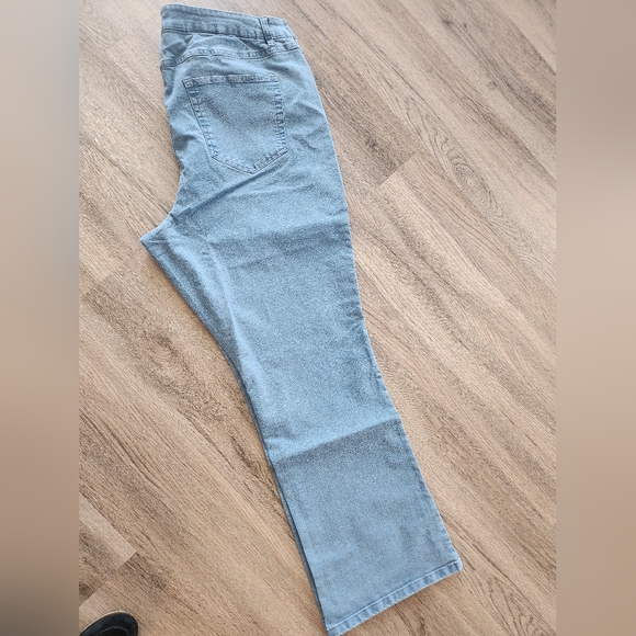 Denim 24/7 Light Stretchy Blue Jeans Plus Size Boot Cut - Picture 6 of 12